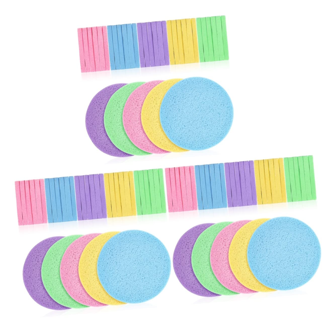Healifty 360 Pcs Compressed Makeup Sponges for Face Washing & Cleansing - Travel & Daily Use