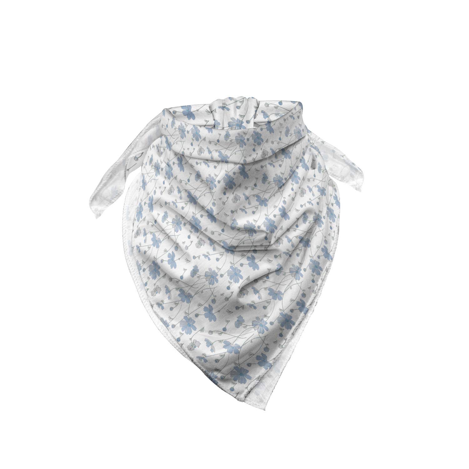 Ambesonne Floral Bandana - Cosmos Flower Pattern Unisex Head Scarf & Neck Tie for Women & Men | Perfect for Outdoor Activities, Music Festivals & Fashion Accessories