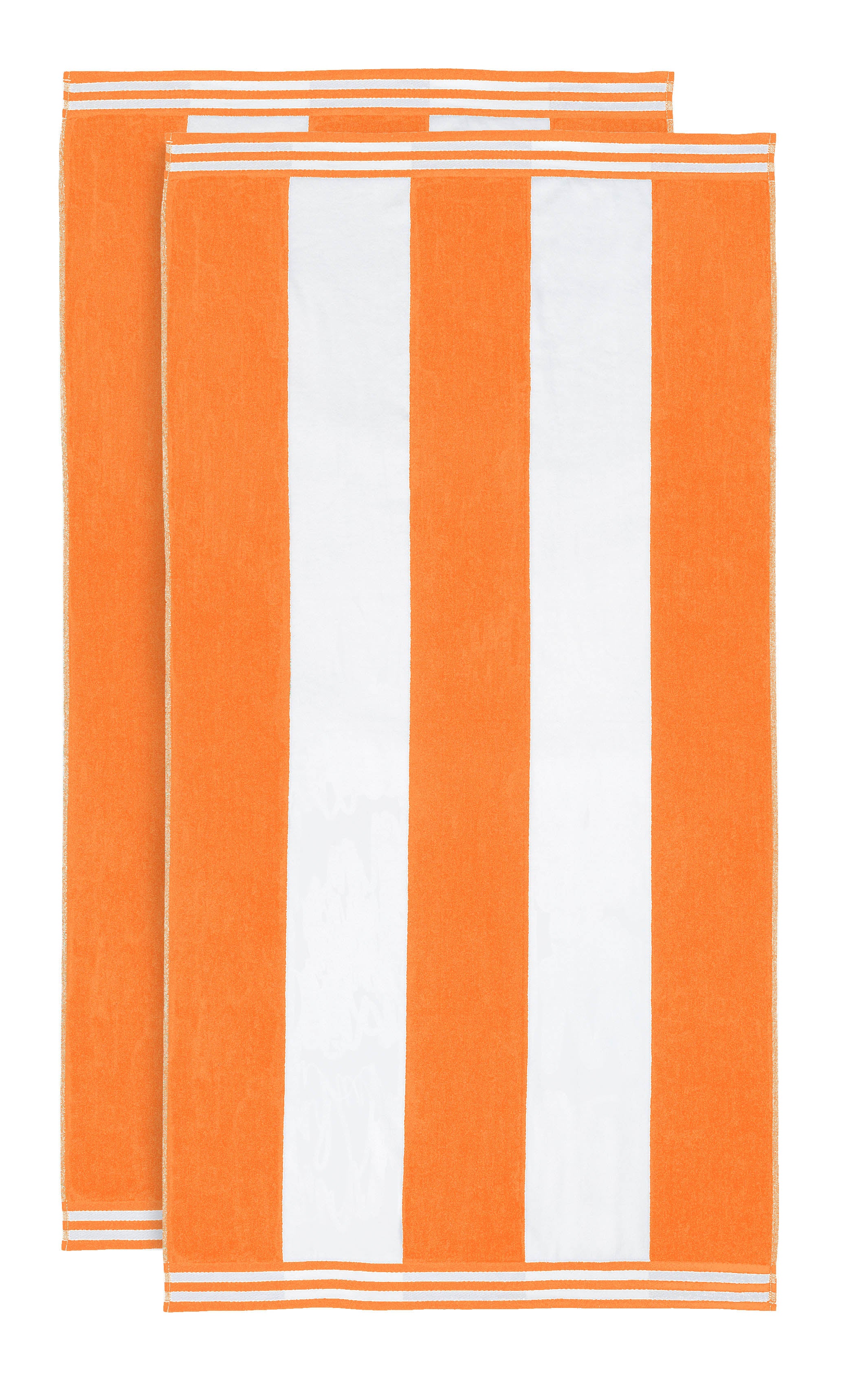 Premium Cabana Stripe Oversized Cotton Beach Towel Set of 2, 4, or 6 - Soft, Absorbent & Quick-Drying for Pool, Beach, Vacation & Spa Use