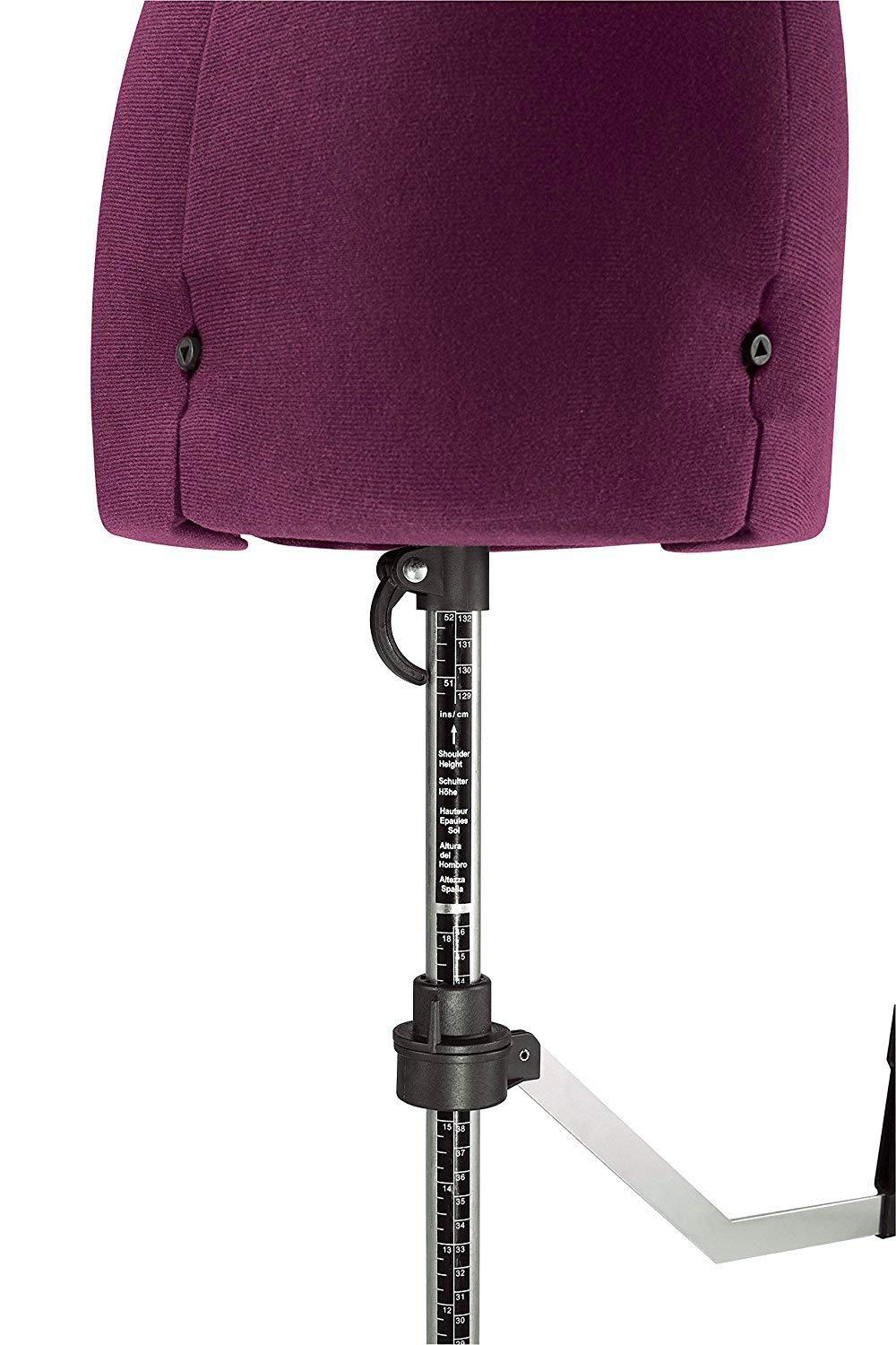Adjustable Female Dress Form Mannequin with Sturdy Base - Perfect for Tailoring, Fashion Design & Home Sewing - Red