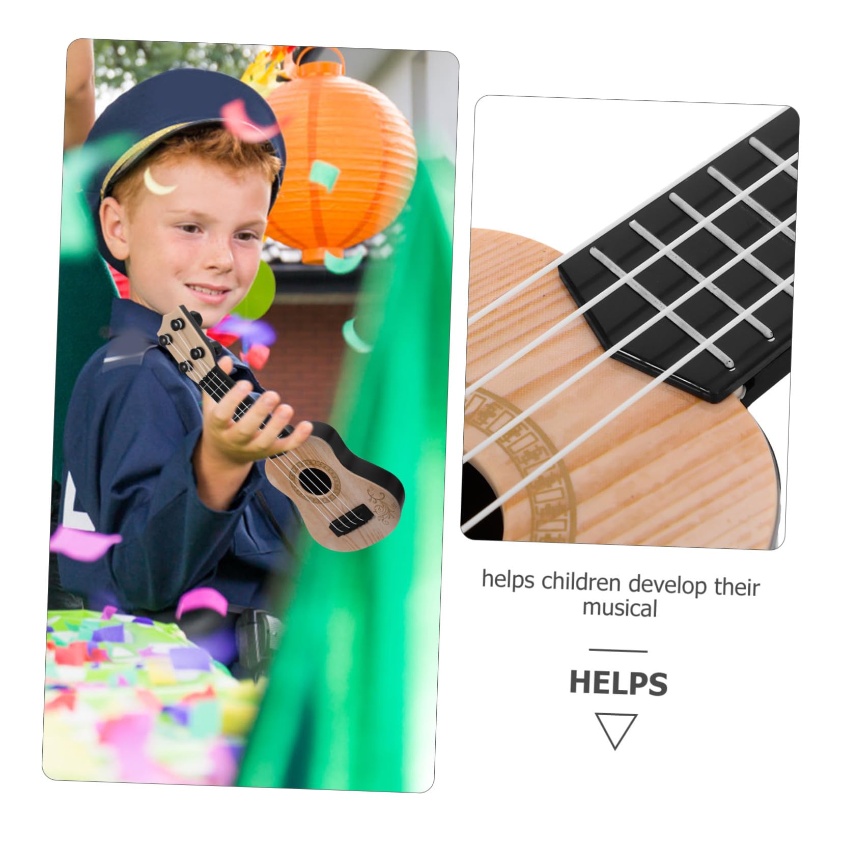 12-Piece Mini Ukulele Toy Set for Kids - Musical Instrument Learning Toys for Toddlers & Boys - Early Education & Fun Playtime - Perfect for Birthday Gifts, Classroom Activities & Music Exploration