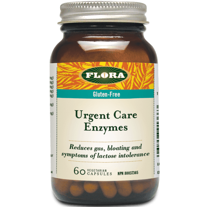 Flora Ultimate Digestive Urgent Care Enzymes - 60 Vegan Capsules for Gut Health & Digestion Support | Fast-Acting Relief for Bloating, Gas & Discomfort | Ideal for Travel, Meals & Digestive Upset