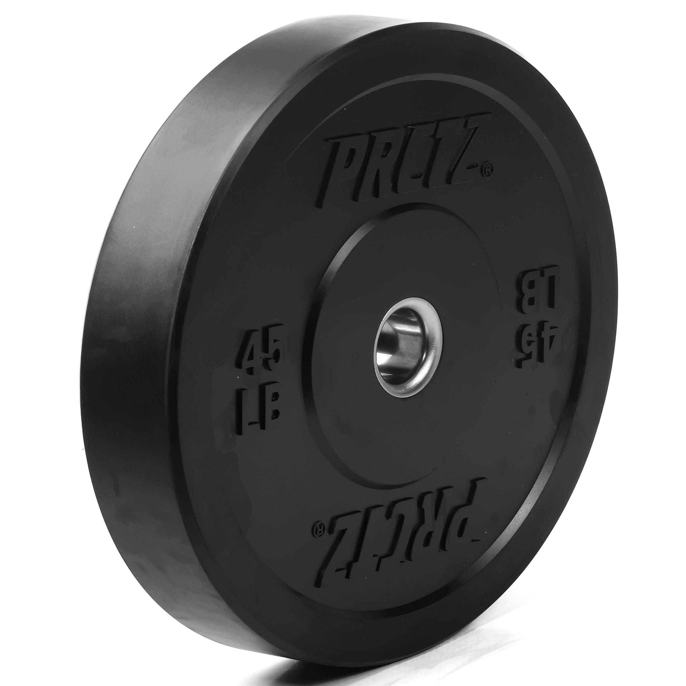 PRCTZ Olympic Bumper Plates - 10lb/15lb/25lb/35lb/45lb Weight Plates for CrossFit, Powerlifting & Home Gym Workouts - Durable Rubber Coated Fitness Equipment Pair