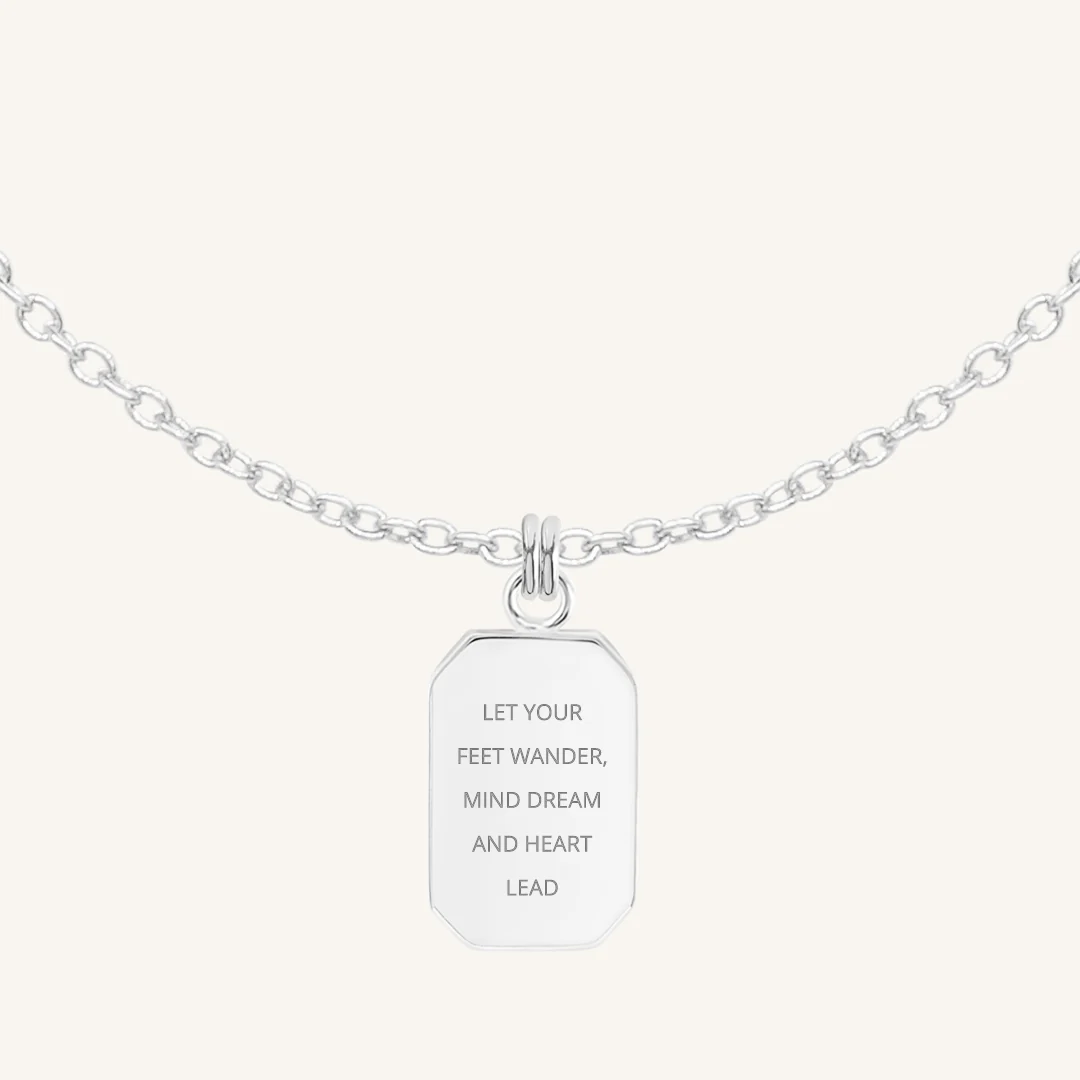 Etch Empower Necklace - Personalized Inspirational Jewelry for Women, Motivational Gift for Her - Perfect for Daily Wear, Special Occasions & Self-Empowerment