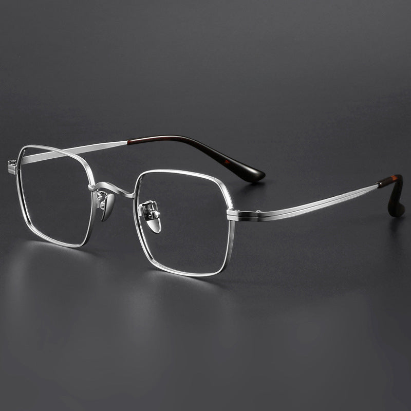 Vintage Titanium Square Glasses Frame ST 6801 - Lightweight Durable Eyewear for Men & Women - Perfect for Reading, Driving & Fashion Accessories