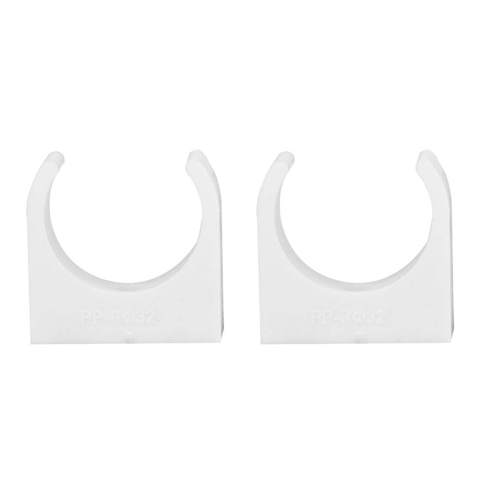 Felenny 20pcs Plastic U-Shaped Water Pipe Clamps with Screws - Heavy Duty Pipe Fixing Clips for Plumbing, HVAC, and DIY Home Repair Projects