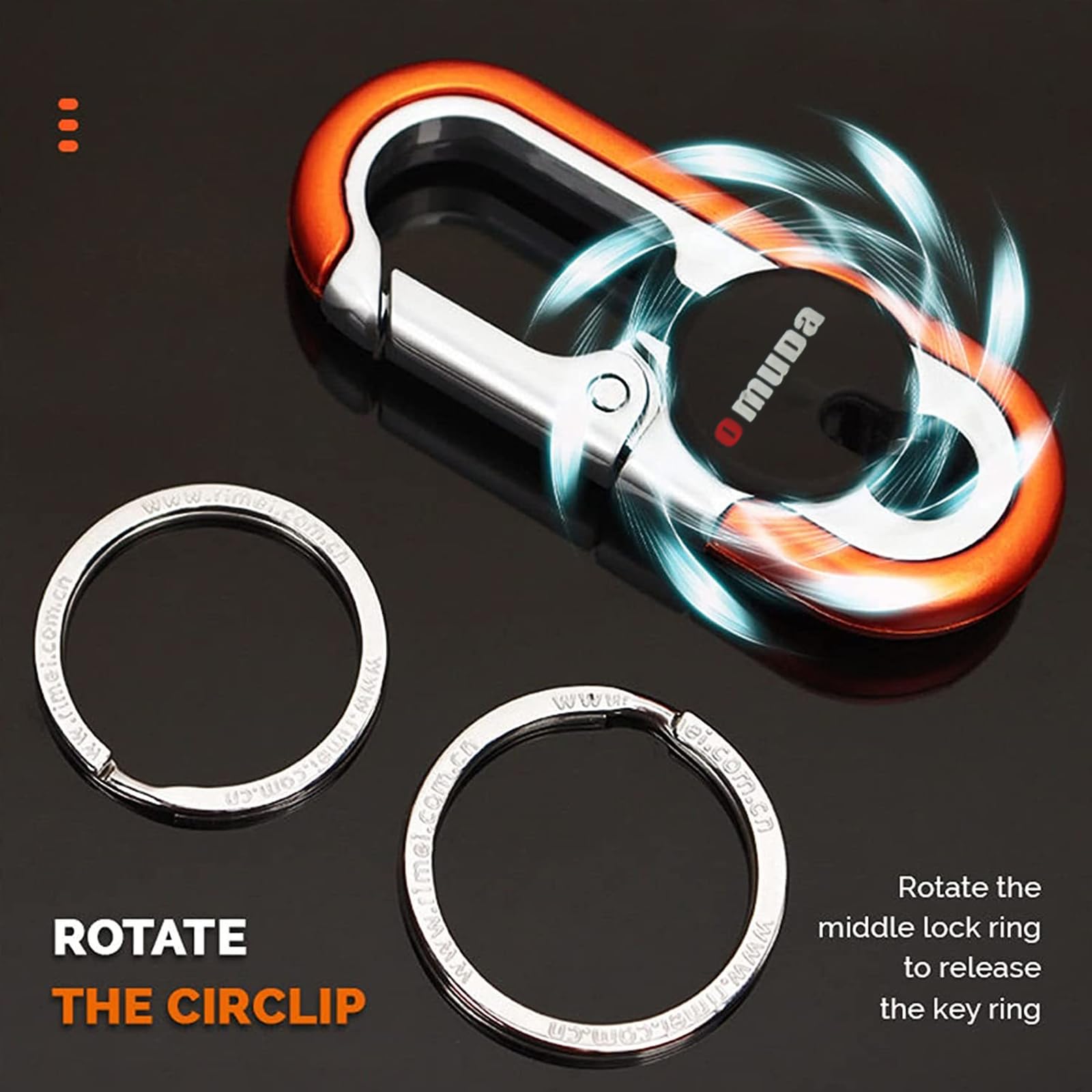 Personalized Stainless Steel Car Keychain for Men - Durable Anti-Loss Metal Key Ring with Creative Design | Perfect Gift for Drivers, Car Enthusiasts & Father's Day