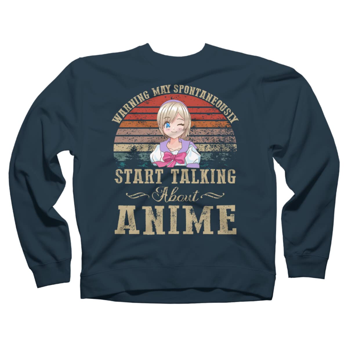Design By Humans Unisex Anime ZeusSE Sweatshirt - Soft Cotton Pullover for Men & Women - Perfect for Casual Wear, Cosplay & Anime Enthusiasts