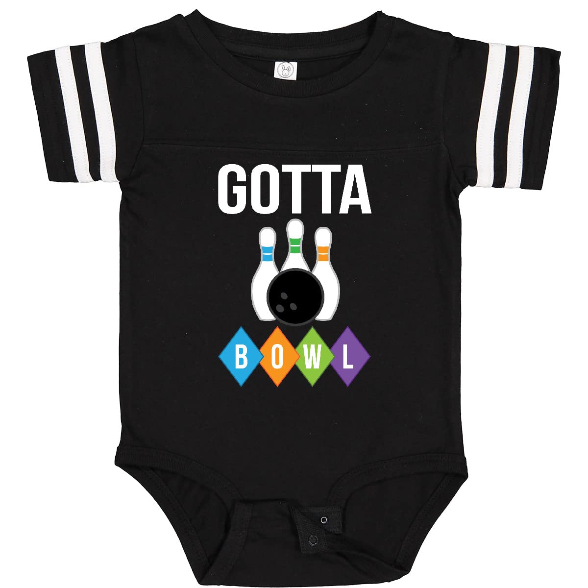 Inktastic Bowling Pins 'Gotta Bowl' Baby Bodysuit - Cute Outfit for Bowler Baby Shower & Bowling Themed Birthday Party