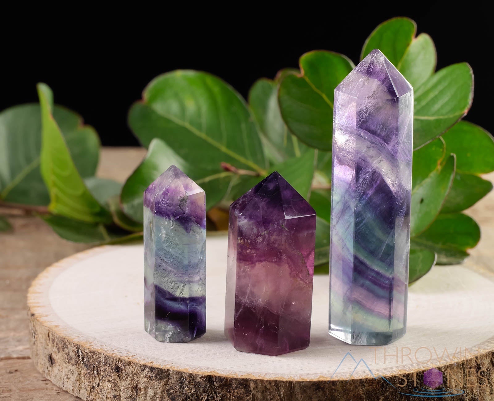 Natural Banded Fluorite Crystal Tower - Healing Wand, Point & Obelisk for Meditation | Spiritual Home Decor & Energy Stone (E0653) | Perfect for Yoga Spaces, Altars & Feng Shui Arrangements