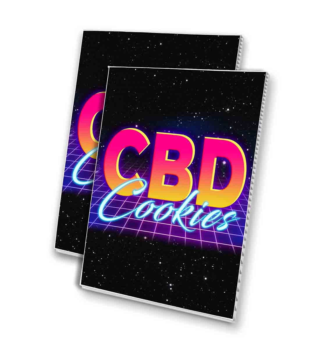 Premium 4mm Corrugated Plastic CBD Cookies Sign (24