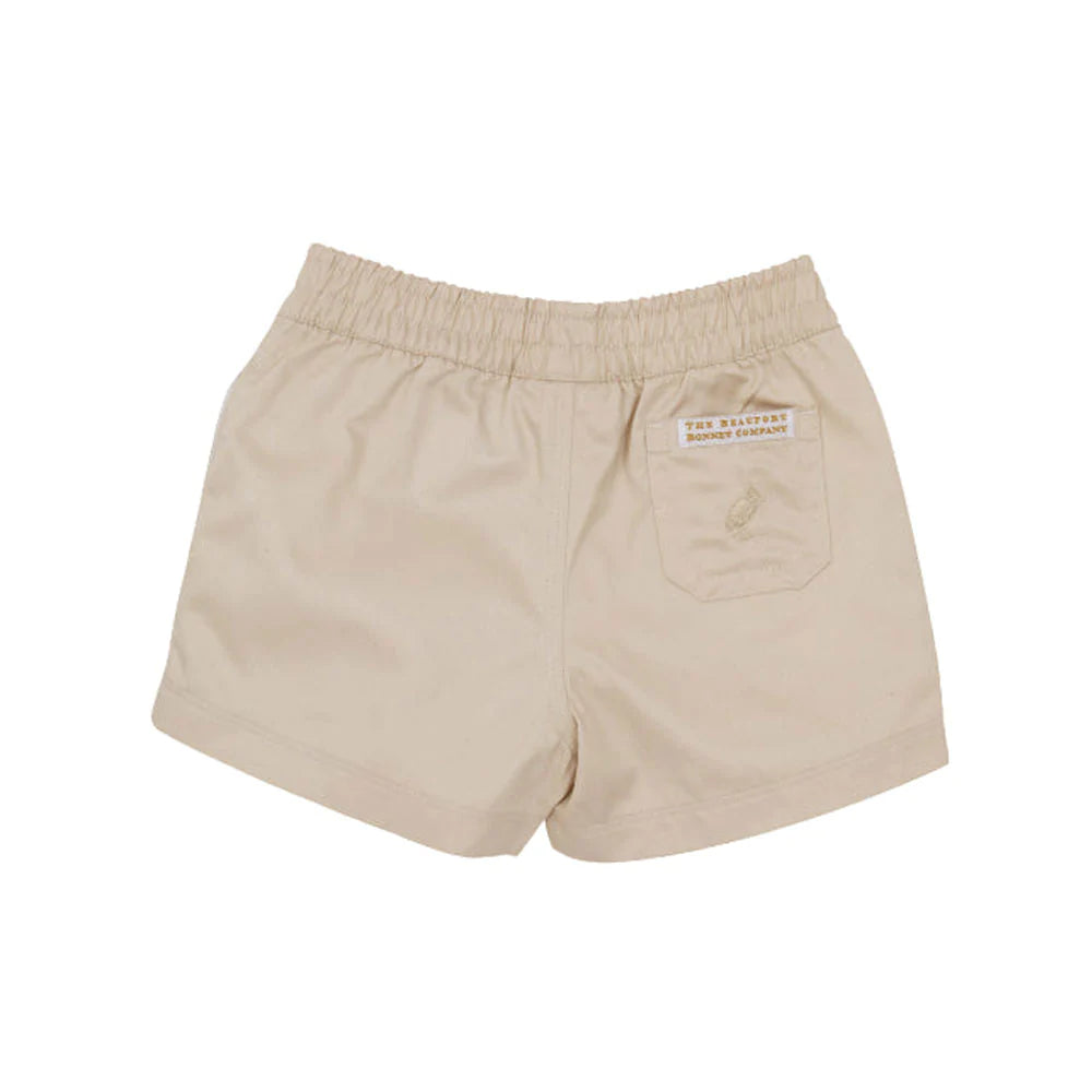 Beaufort Bonnet Sheffield Twill Shorts in Keeneland Khaki - Comfortable Casual Wear for Men, Perfect for Golf, Summer Outings & Outdoor Activities