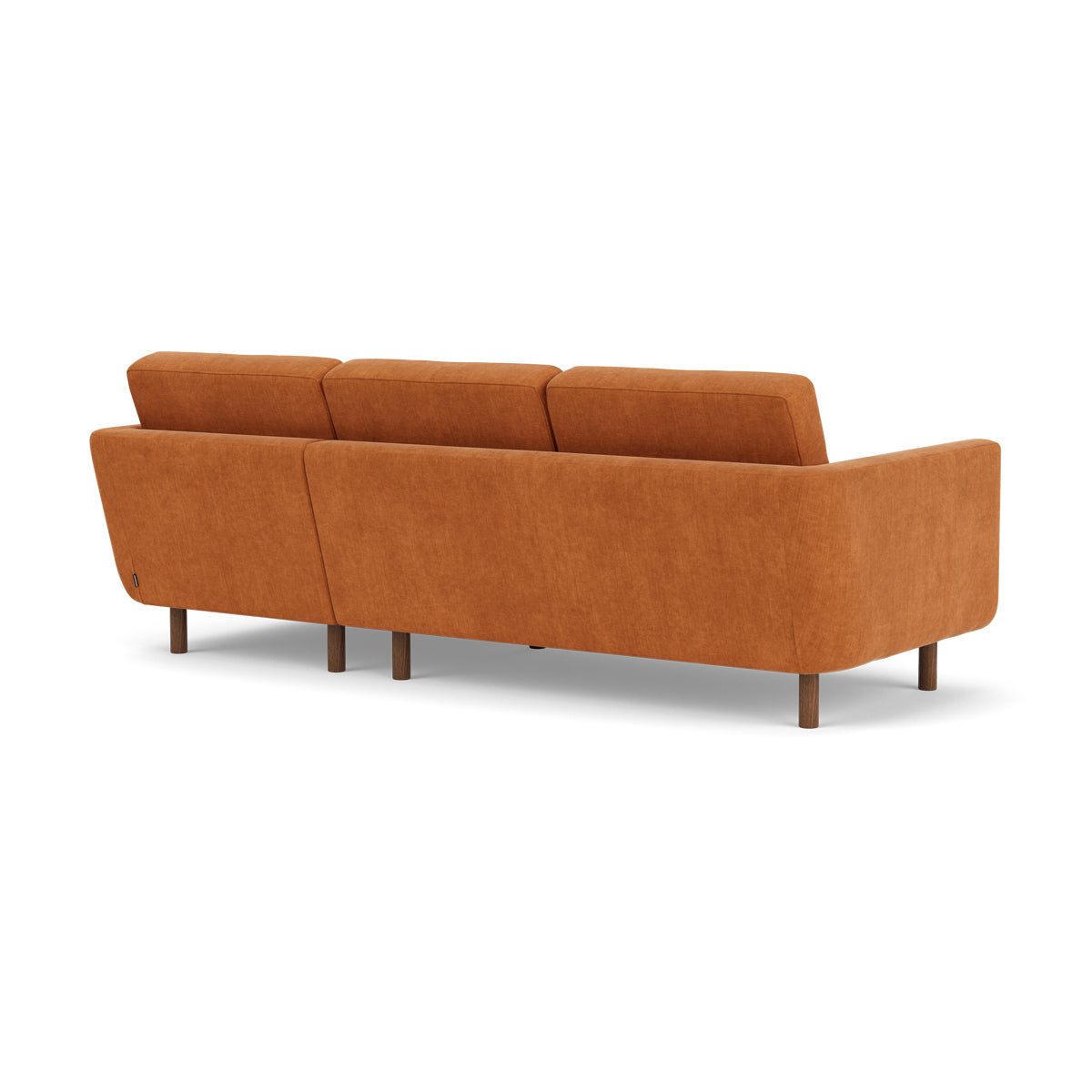 Conrad Fabric Right Chaise Sofa - Modern Sectional Couch for Living Room, Lounge & Home Theater - Comfortable Upholstered Furniture with Chaise Lounge