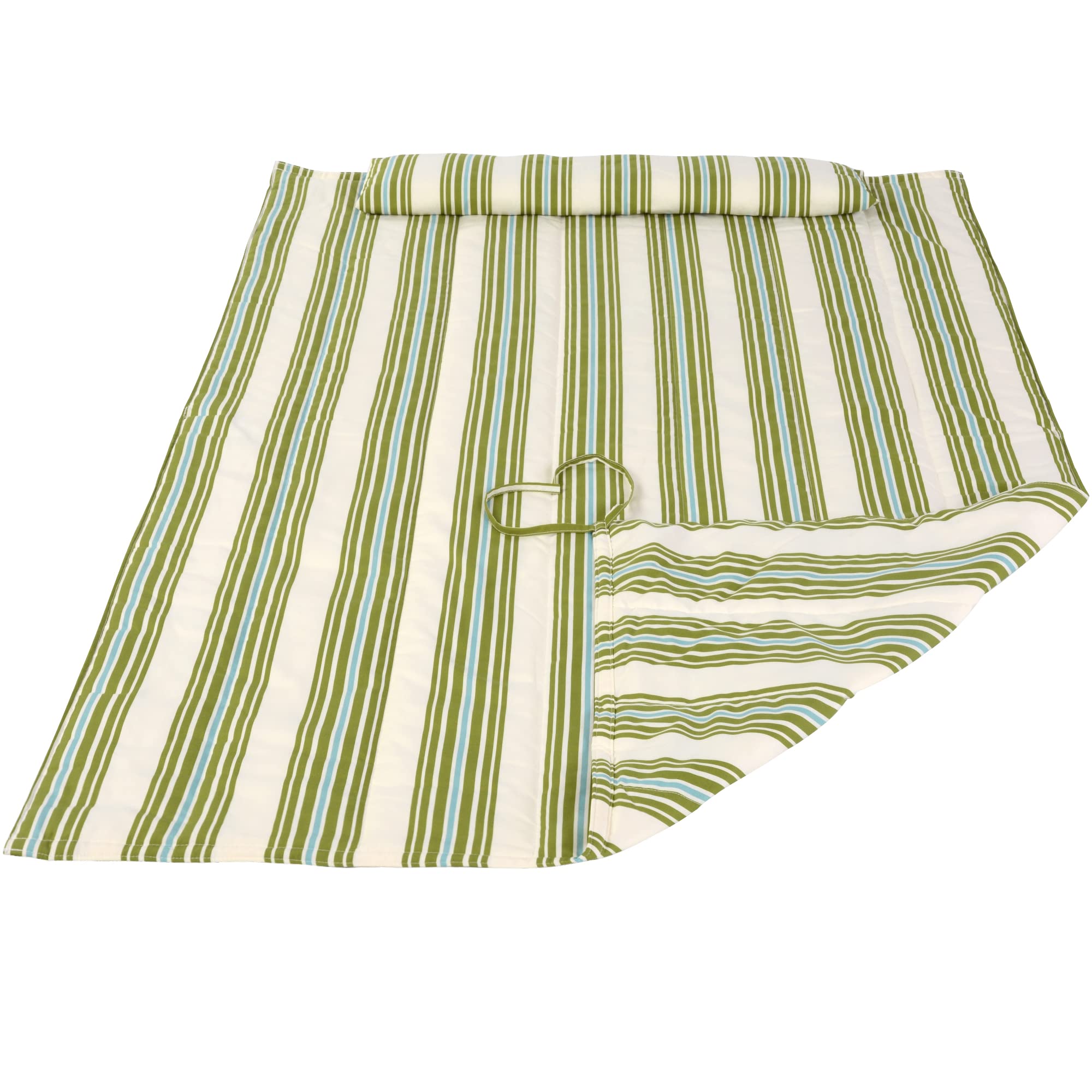 Best Outdoor Portable Hammock Pad for 2 Persons - Durable Polyester Camping Hammock with Carry Bag - Perfect for Backpacking, Beach, Picnic & Backyard Relaxation (Green)