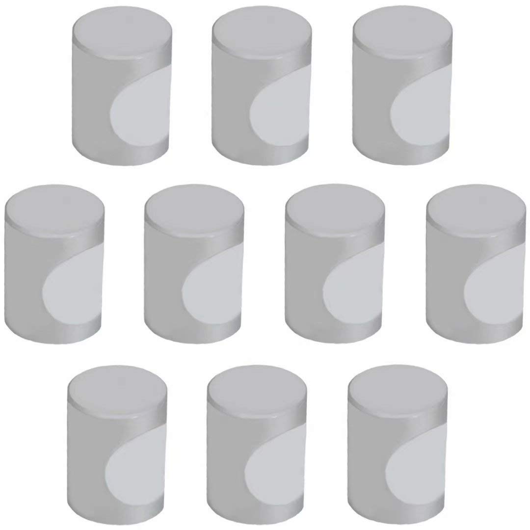 Modern Cabinet Handles 10-Pack - Silver Drawer Pulls for Dresser & Cupboard - Home & Office Upgrade