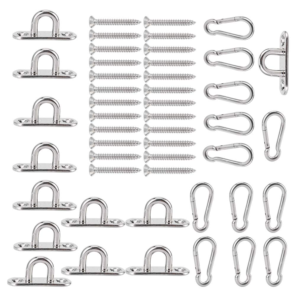 Heavy Duty Swing Buckle - High Bearing Capacity Pad Eye Plate for Ceiling Fan Hooks, Sandbag Hooks, Light Hooks & Fixed Hooks - Perfect for Home, Garage & Outdoor Use