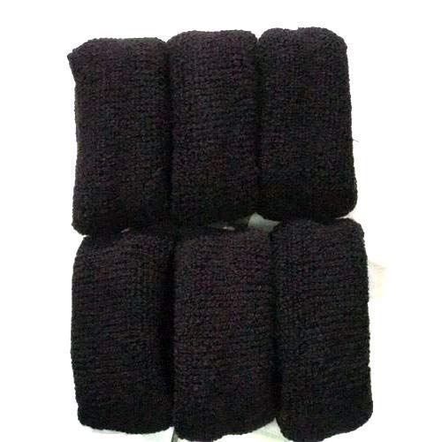 Elastic Cotton Stretch Hair Ties for Women - Soft Black Thick Hair Bands (12 Pack) - Perfect for Ponytails, Braids & Everyday Hairstyles