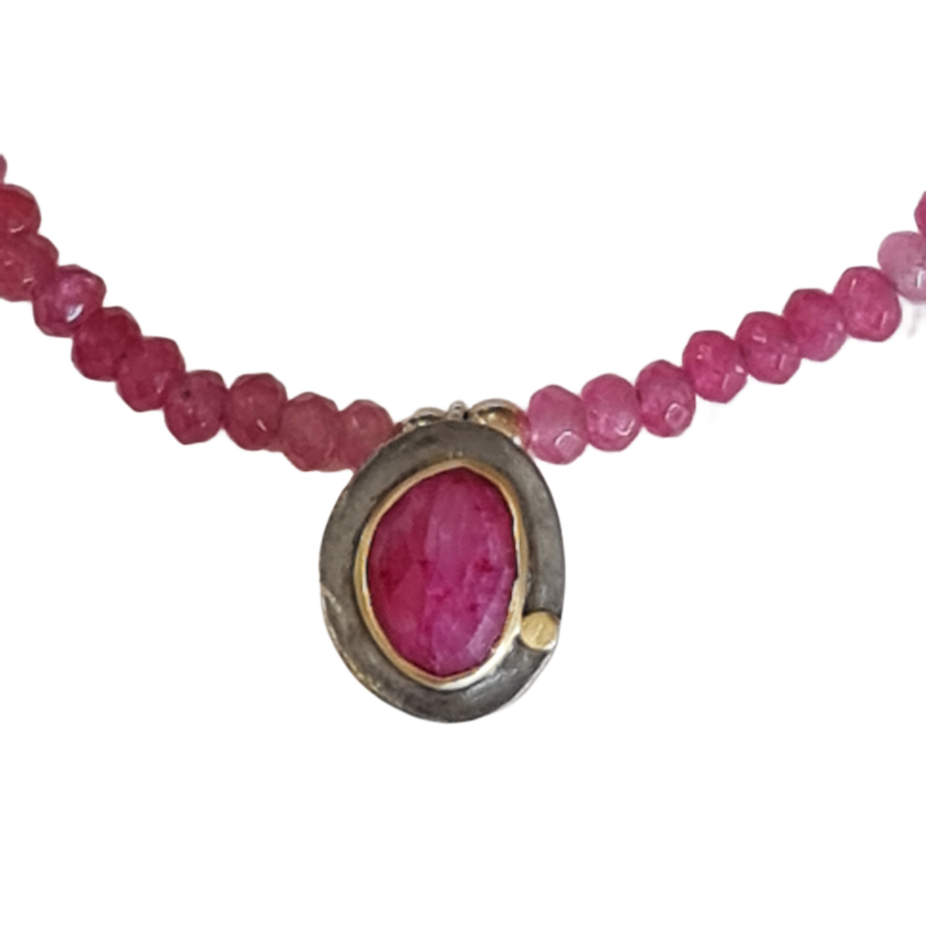 Exquisite Indian Ruby Necklace - Genuine Natural Gemstone Jewelry for Women - Perfect for Weddings, Parties & Special Occasions