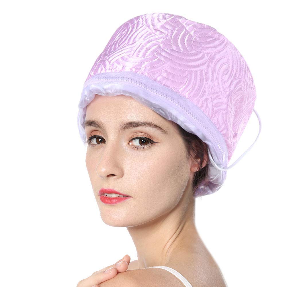 QONETIC Thermal Hair Spa Cap with Steamer - Deep Conditioning Heat Treatment for Dry & Damaged Hair - At-Home Hair Care for Women - Perfect for Salon-Style Nourishment & Relaxation