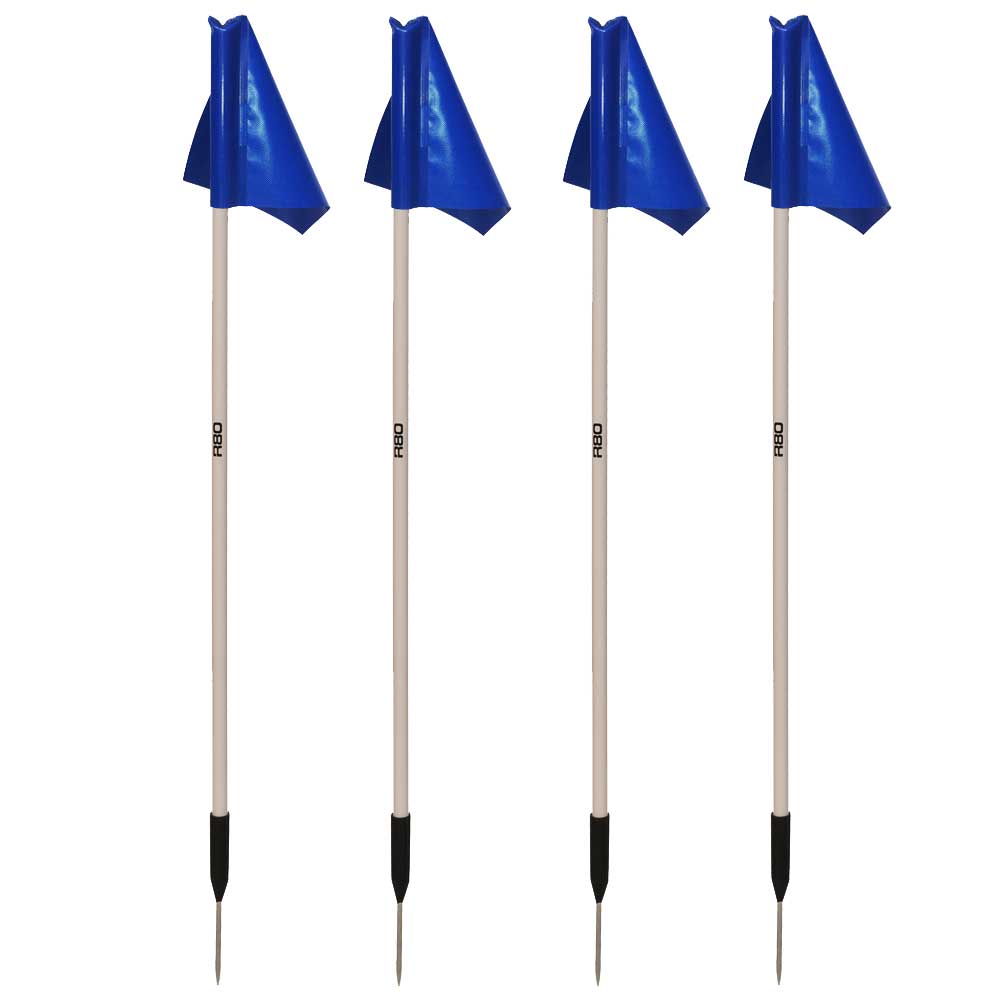 Premium Sideline Pole and Top Tarp Flag Sets for Sports Events - Durable Outdoor Football, Soccer & Tailgating Accessories
