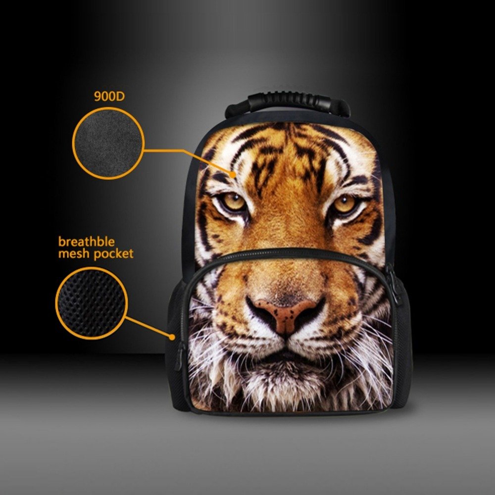 HW Animal Print School Backpack for Kids & Teens - 17 Inch Laptop Backpack for College, High School & Daily Use - Cute Casual Daypack for Boys & Girls - Perfect for School, Travel & Outdoor Activities