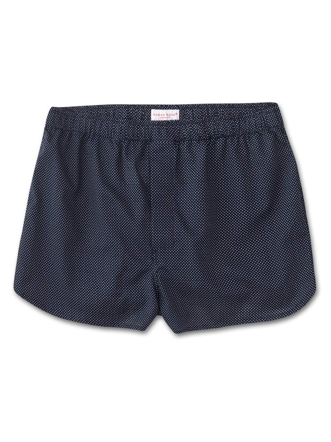 Premium Men's Modern Fit Boxer Briefs - Soft Cotton Batiste Fabric in Navy Blue | Comfortable Underwear for Everyday Wear & Active Lifestyles