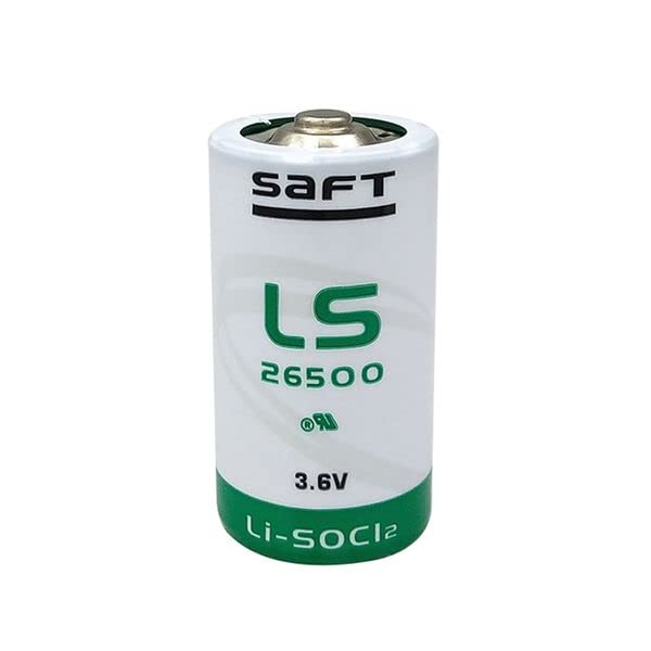 DSONE (2-Pack) LS26500 C Size 3.6V 7700mAh Lithium Thionyl Chloride Battery - Compatible with SAFT LS26500, Ideal for Water Meters, Electricity Meters, PLC Memory Backup & Industrial Power Supply Applications