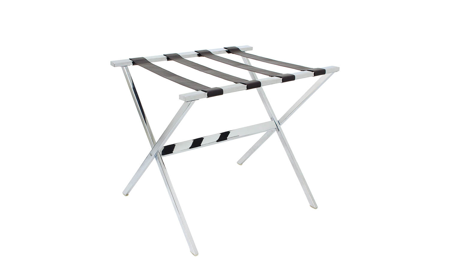 FOH London Luggage Rack Set of 2 - Heavy Duty Metal Suitcase Stand for Hotels, Bedrooms & Travel Storage - Space Saving Organizer for Suitcases & Bags