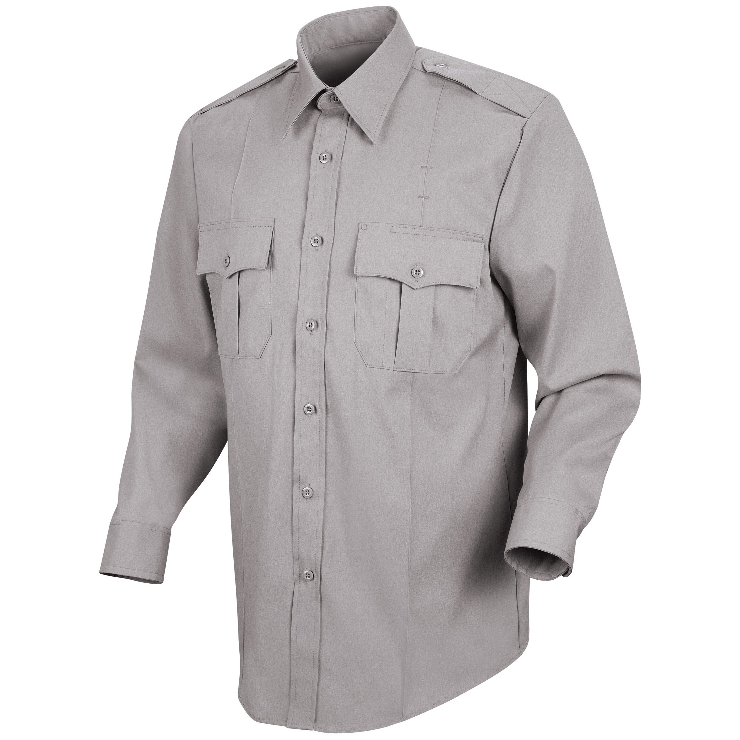 Men's Stretch Poplin Shirt - Dark Navy 16x32 for Work & Casual Wear