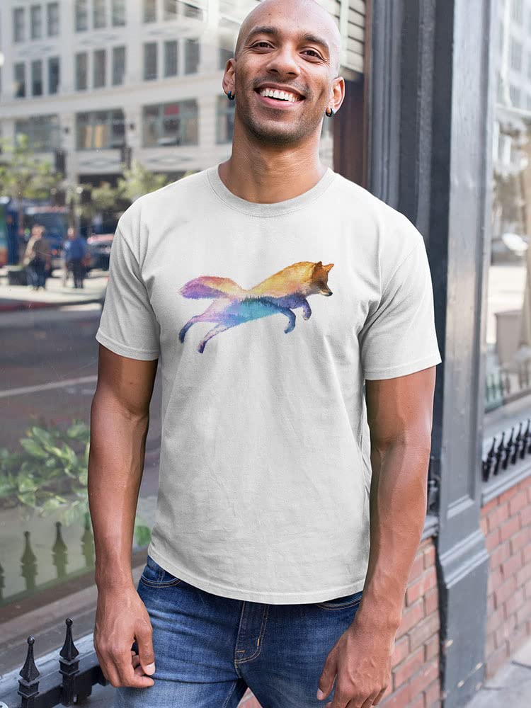 Stylish Red Fox and Scenic Landscape T-Shirt for Men - Perfect for Casual Wear, Outdoor Adventures & Gifts