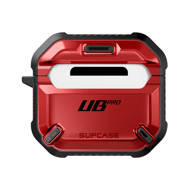 Apple AirPods 3 Protective Case - Unicorn Beetle PRO Rugged Cover with Metallic Red Finish | Shockproof & Durable Design for Workouts, Travel & Outdoor Activities