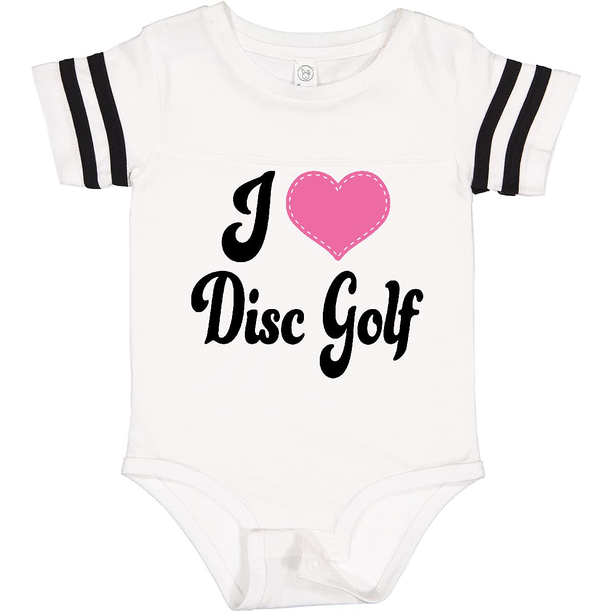 Inktastic I Love Disc Golf Baby Bodysuit - Cute & Comfortable Infant Onesie for Disc Golf Fans - Perfect for Playdates, Family Outings & Sports Events