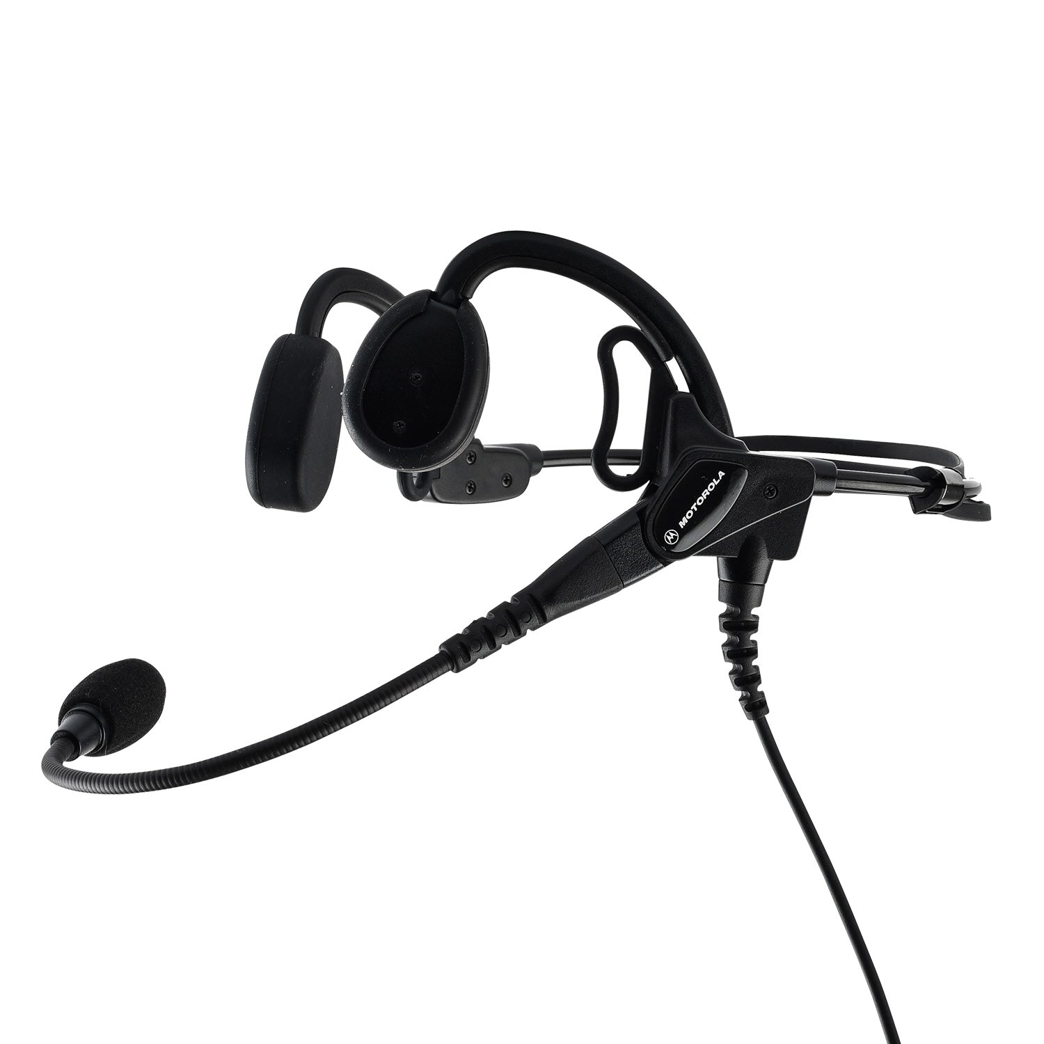 Motorola PMLN6759 IMPRES Temple Transducer Headset - Noise Cancelling Two-Way Radio Earpiece for Clear Communication | Ideal for Security, Construction & Warehouse Workers