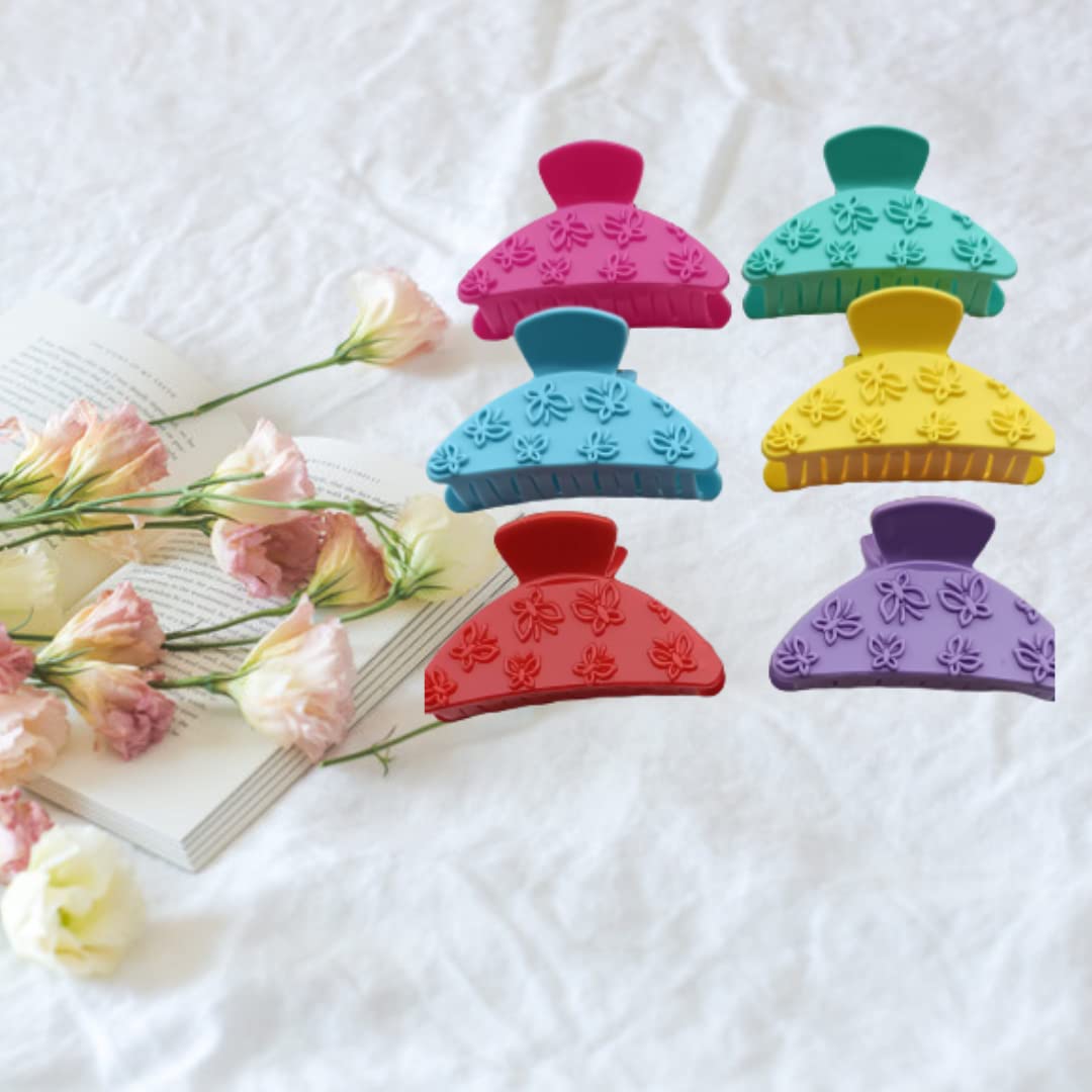 **Livecool Large Butterfly Hair Clips for Women – Non-Slip Strong Grip for Thin to Medium Hair – 3-Pack Multi-Color Hair Accessories – Perfect for Parties, Weddings & Everyday Styling**