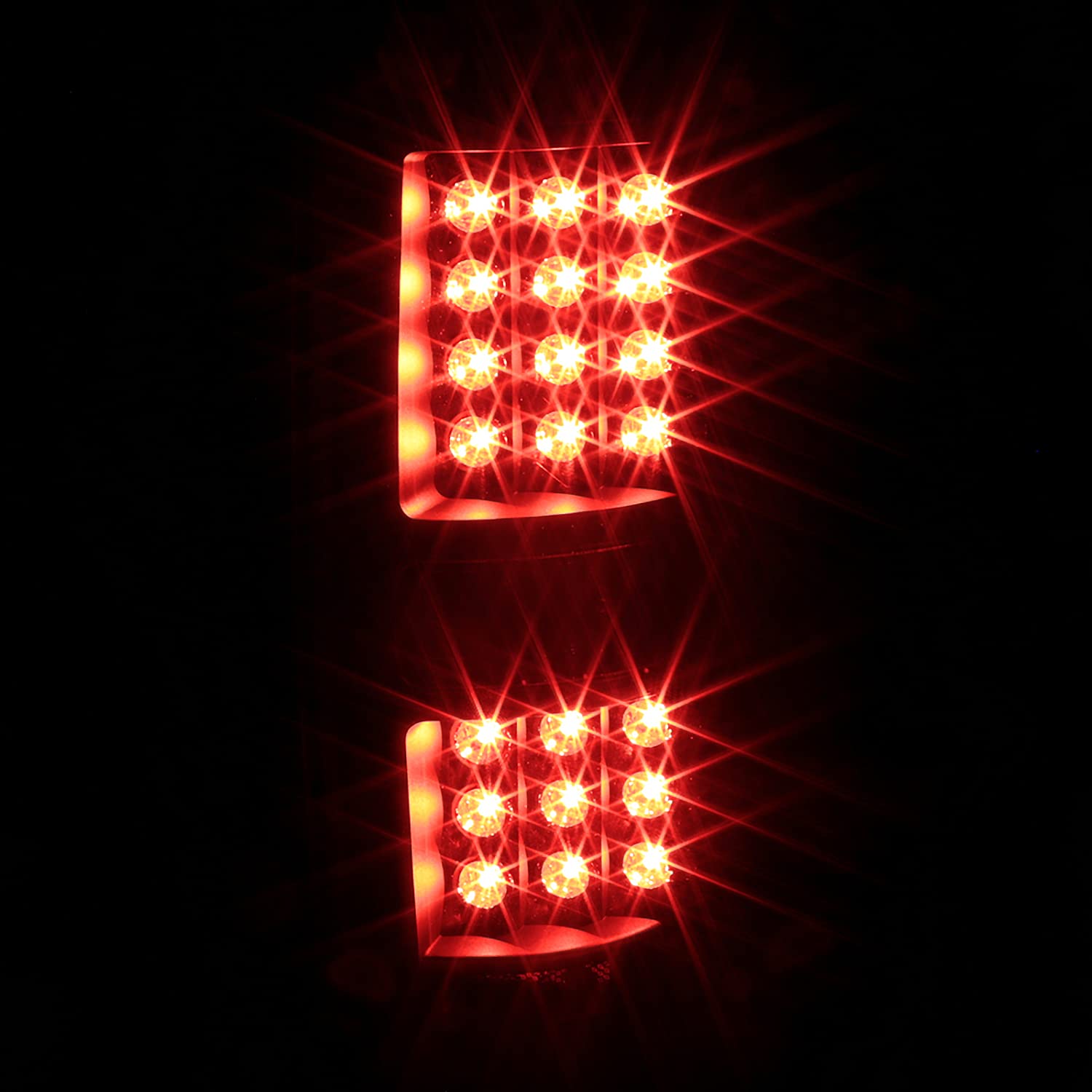 Spec-D Tuning Black Housing Clear Lens LED Tail Lights for 2009-2014 Ford F-150 - Left & Right Pair Assembly - Enhanced Visibility & Style for Night Driving & Custom Truck Builds