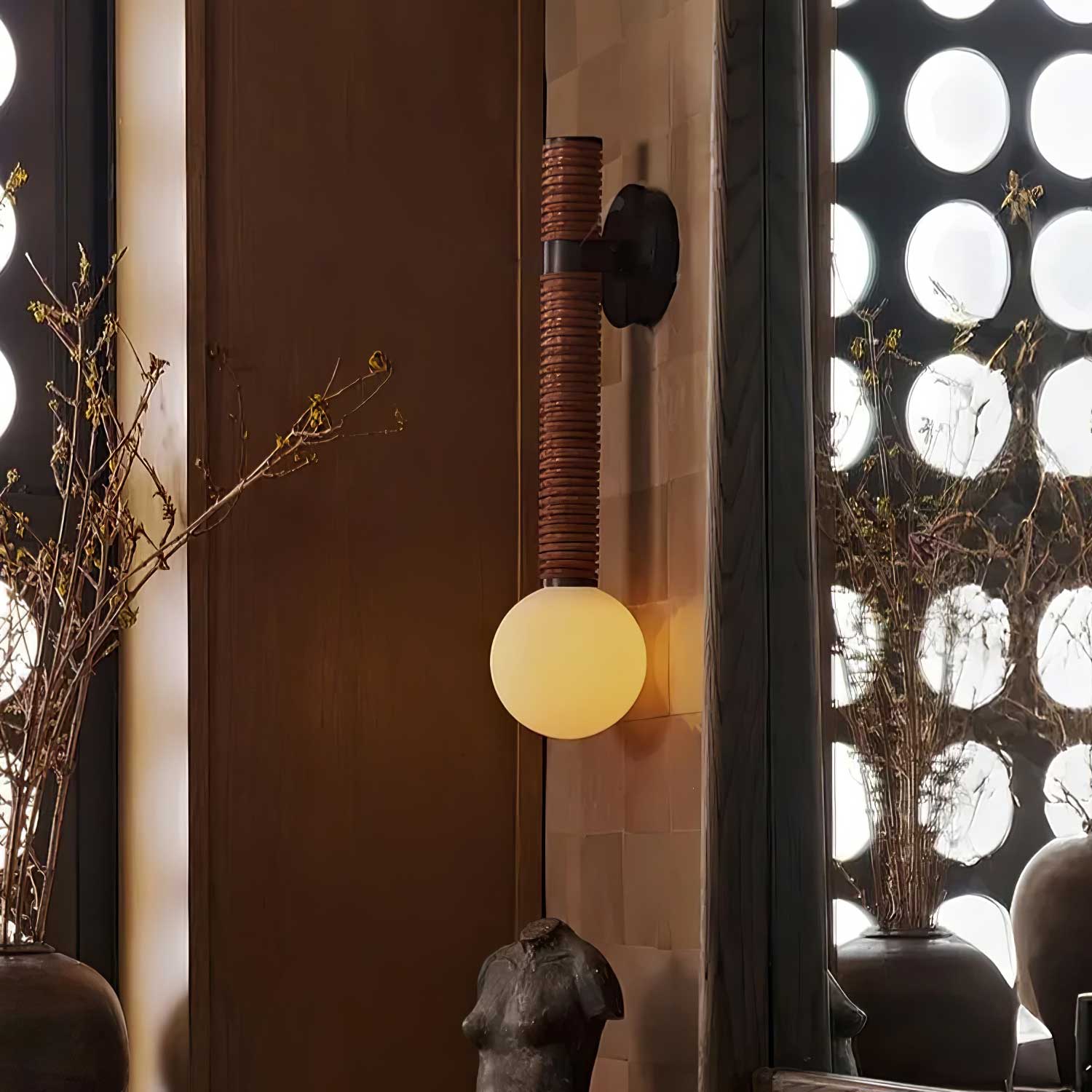 Lestro Modern Wall Sconce Light - Dimmable LED Wall Lamp for Bedroom, Living Room & Hallway - Elegant Home Decor Lighting Fixture
