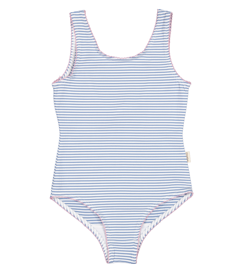 MarMar Copenhagen Dark Sky Stripe Swallisa One Piece Swimsuit - Stylish Bathing Suit for Women, Perfect for Beach Vacations, Pool Parties & Summer Getaways