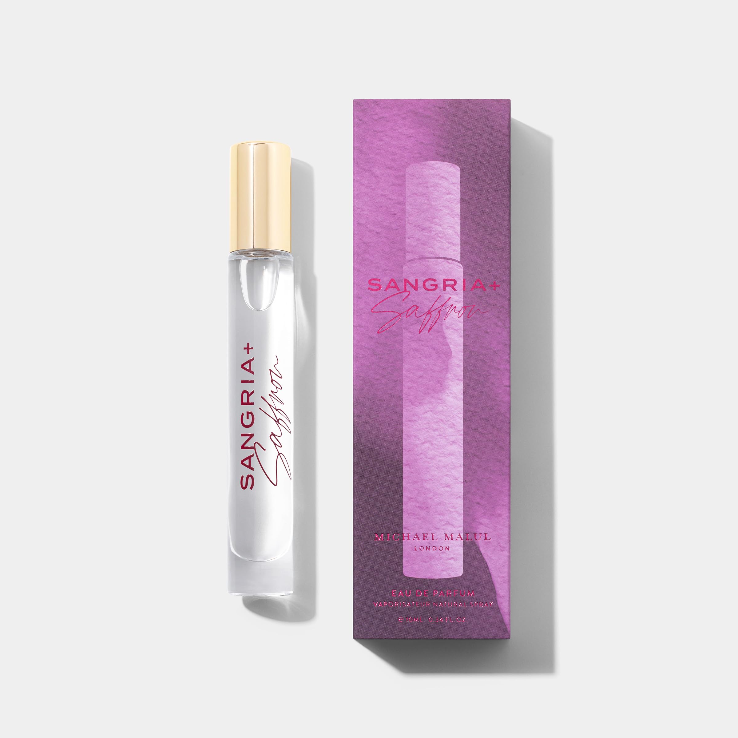 Michael Malul Sangria & Saffron Perfume - 10ml Travel Size Eau de Parfum for Women | Perfect for Daily Wear, Date Nights & Travel