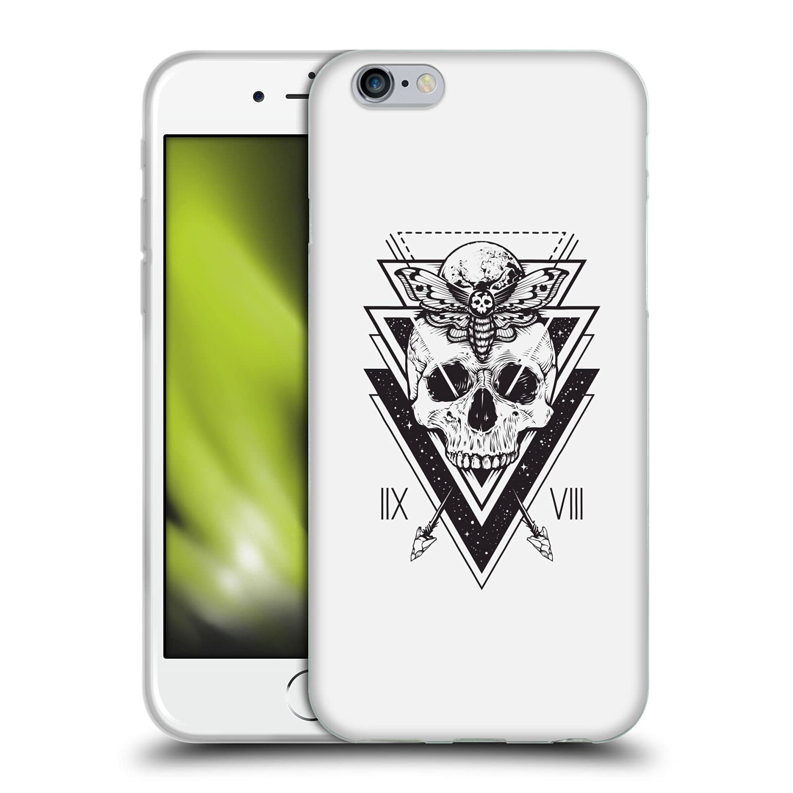 Officially Licensed Haroulita Owl Skull Magick Soft Gel Case for Apple iPhone 6/6s - Mystical Tarot Design - Perfect for Wiccan Practitioners & Gothic Fashion Lovers