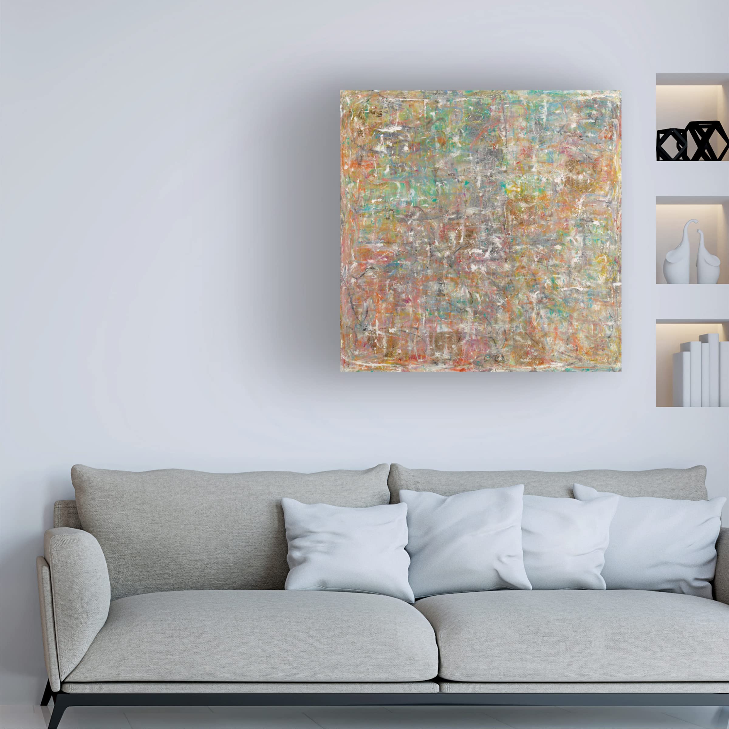 Trademark Fine Art 'April' Canvas Wall Art by Sona - Modern Home Decor for Living Room, Bedroom & Office