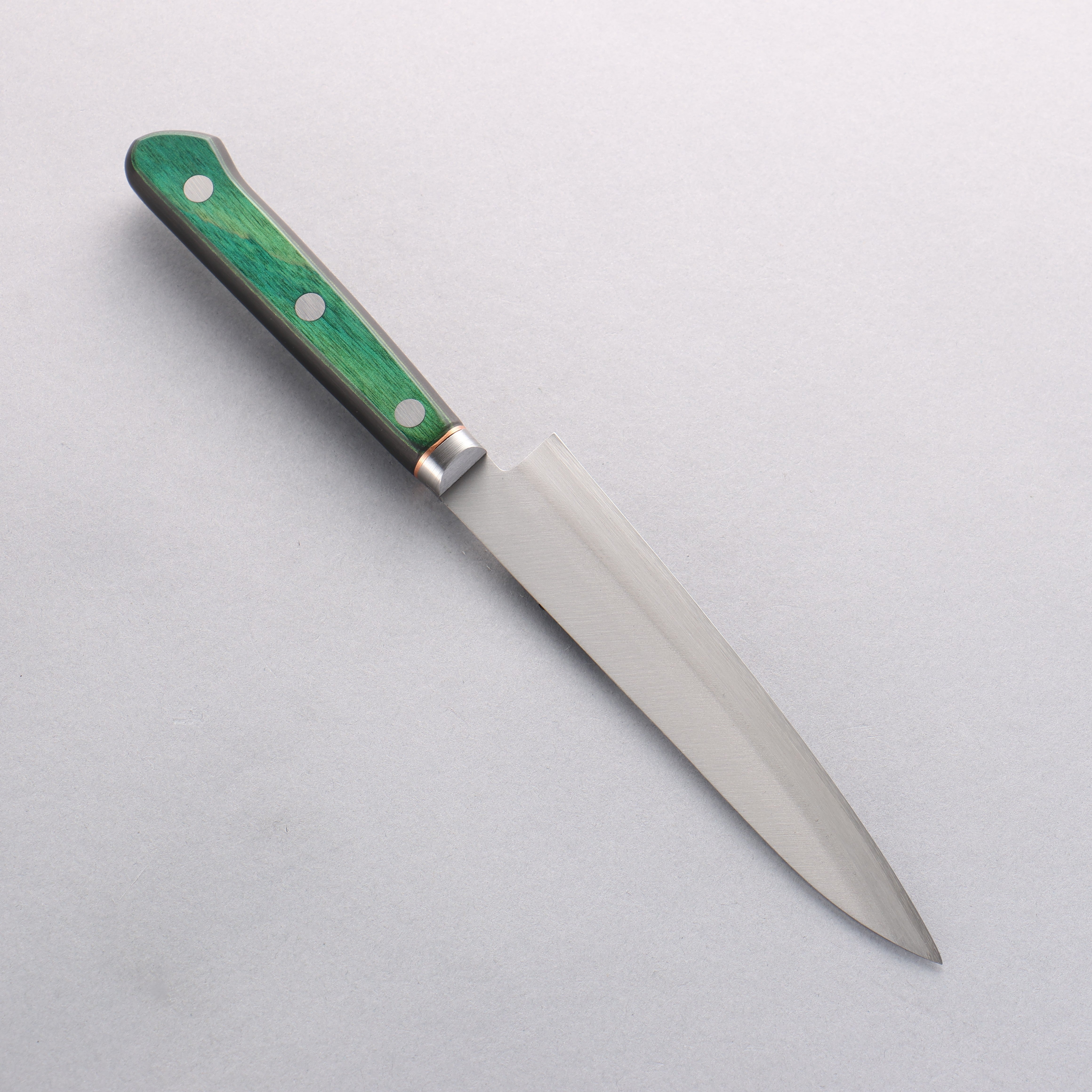 Premium Sakai Kikumori Blue Steel No.1 Petty Utility Knife 150mm - Japanese Chef Knife with Green Pakkawood Handle for Slicing, Peeling & Precision Cutting - Perfect for Home Cooks & Professional Chefs