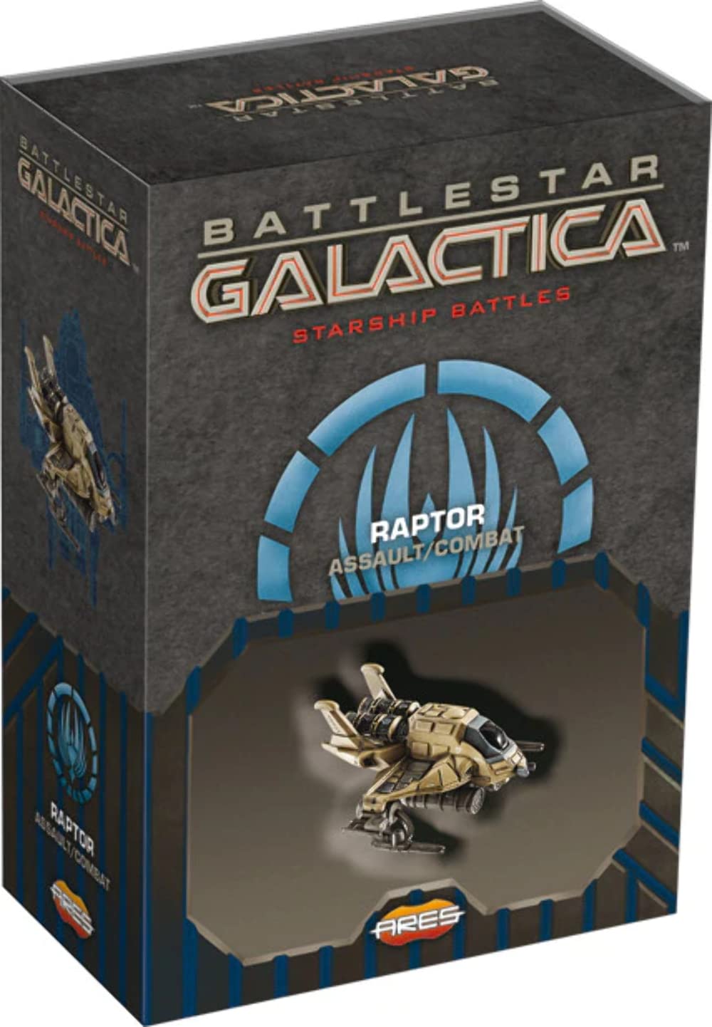Battlestar Galactica: Starship Battles - Raptor Assault Combat Spaceship Pack | Ares Games | Sci-Fi Tabletop Game | Space Battle Scenarios & Collectible Display