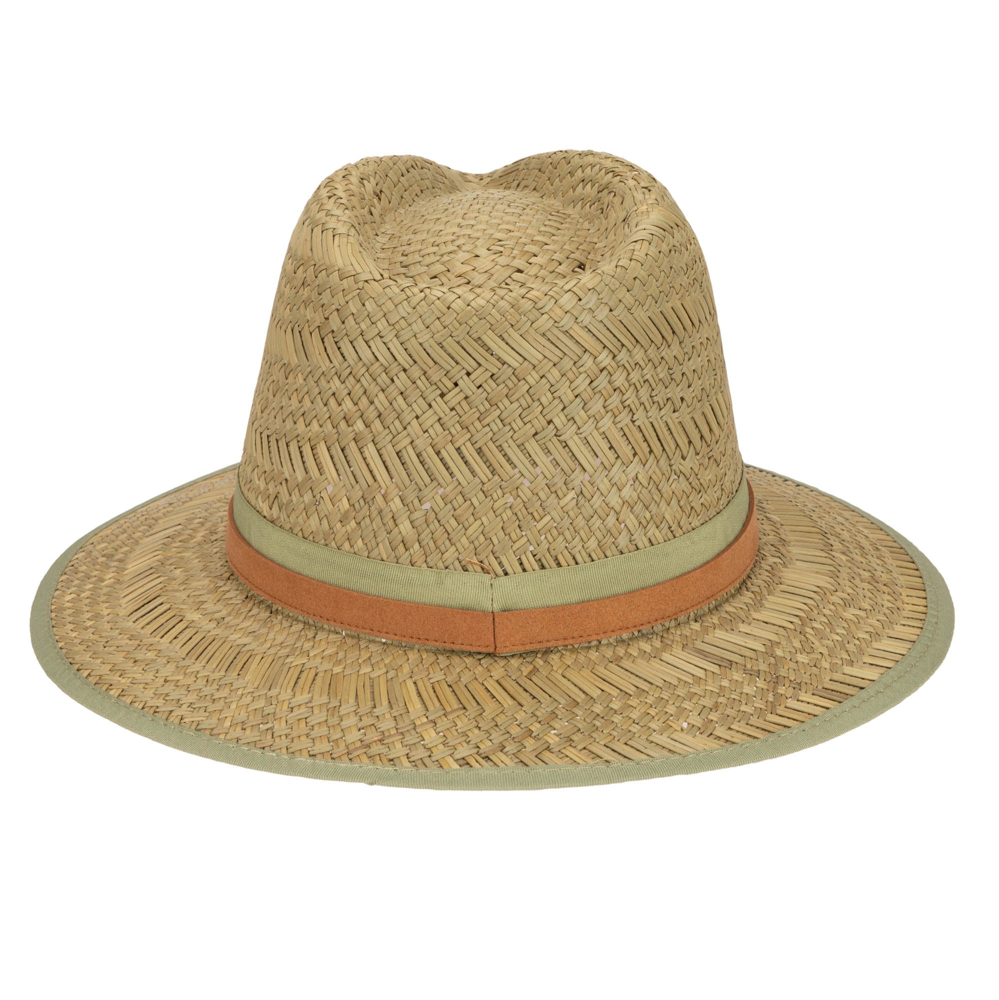 Stylish Men's Seagrass Stingy Brim Fedora Hat - Summer Beach & Outdoor Fashion Accessory for Casual Wear