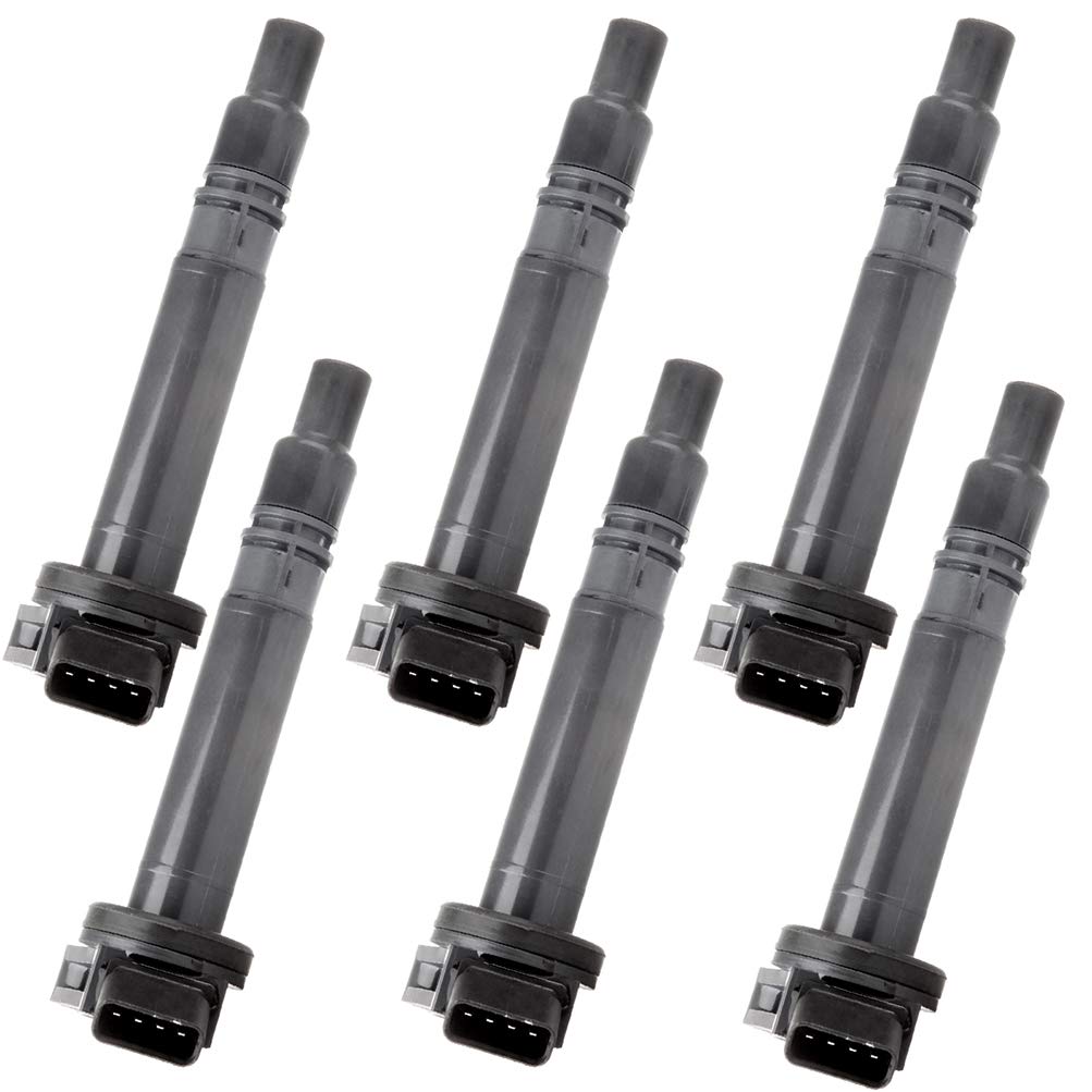 AUTOMUTO 6-Pack Ignition Coil Replacement for 2009-2016 Toyota 4Runner 4.0L V6 - Compatible with OEM Part UF507 - Improve Engine Performance & Fuel Efficiency for Off-Roading & Daily Driving