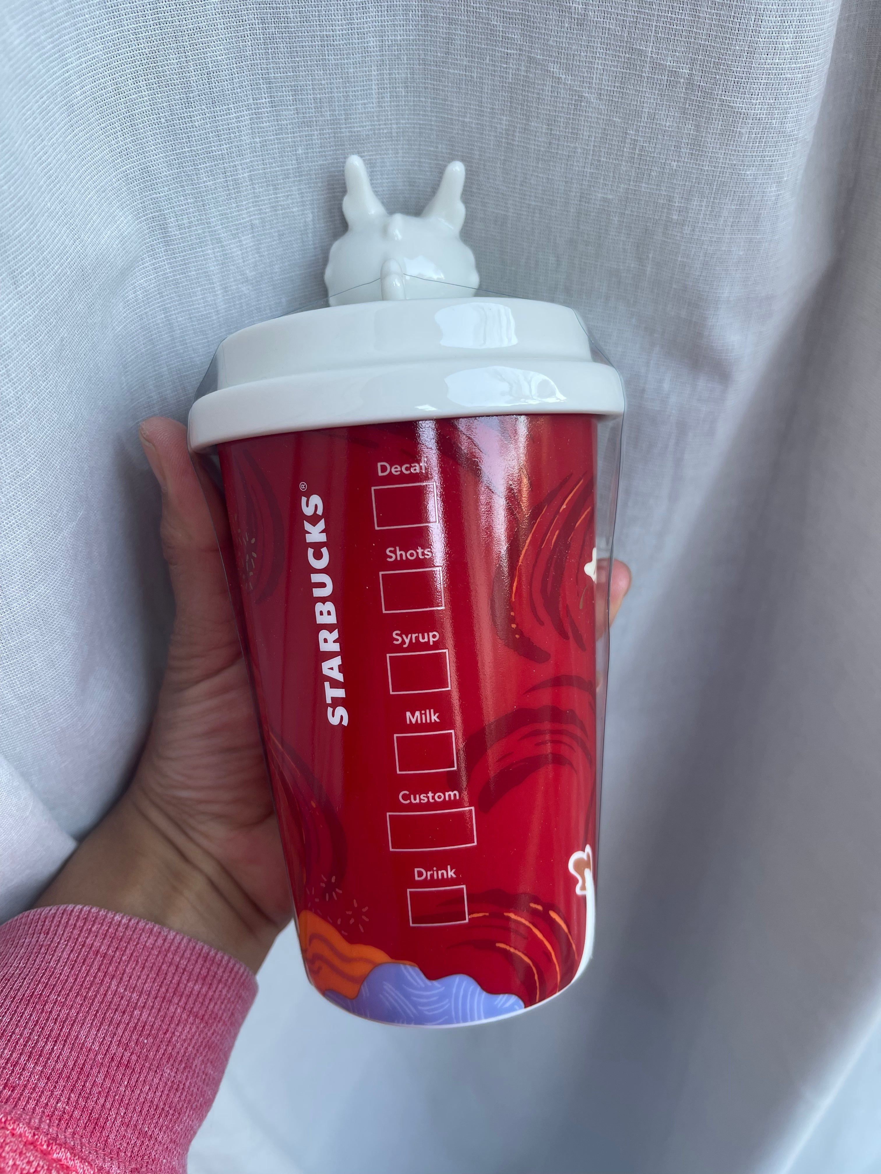 Starbucks Japan Year of the Dragon Ceramic Tumbler Mug - Limited Edition Collectible for Coffee & Tea Lovers, Perfect for Home, Office or Gift Giving