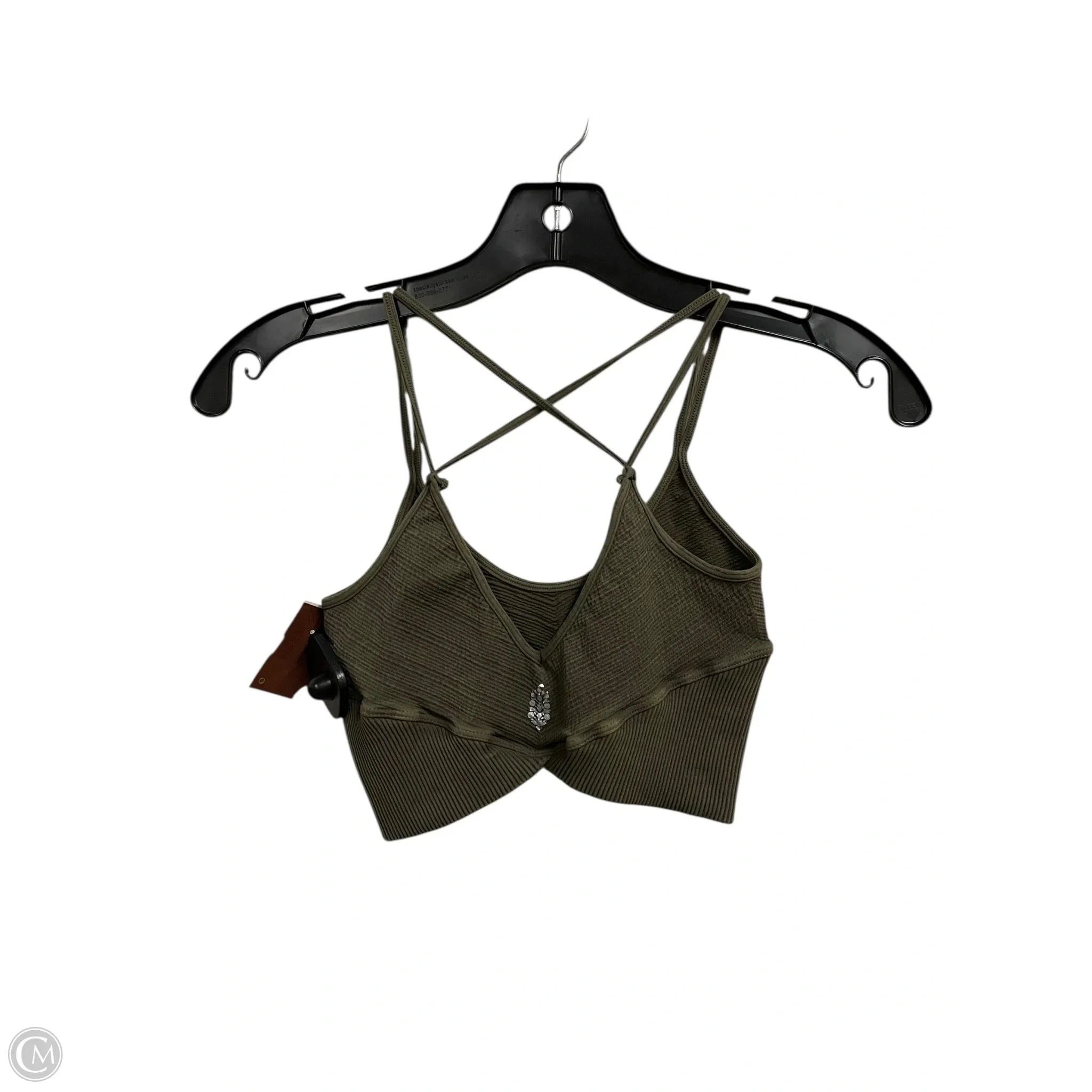 Free People Green Athletic Bra - XS Size - Perfect for Yoga, Running & Gym Workouts