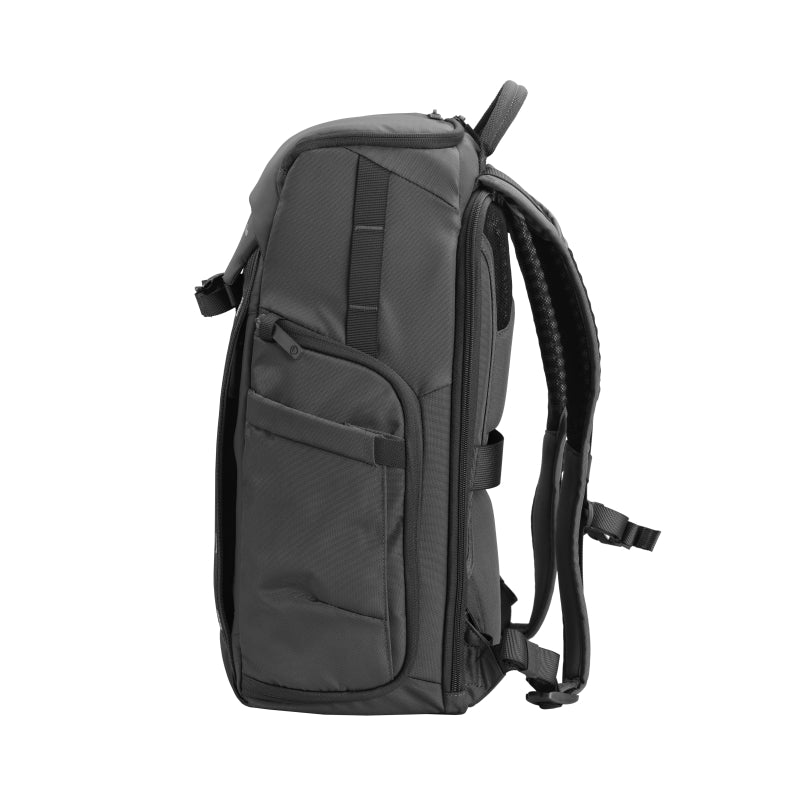 VEO Adaptor R48 Gray Camera Backpack with USB Charging Port & Rear Access - Waterproof DSLR Bag for Photographers, Travel & Outdoor Adventures