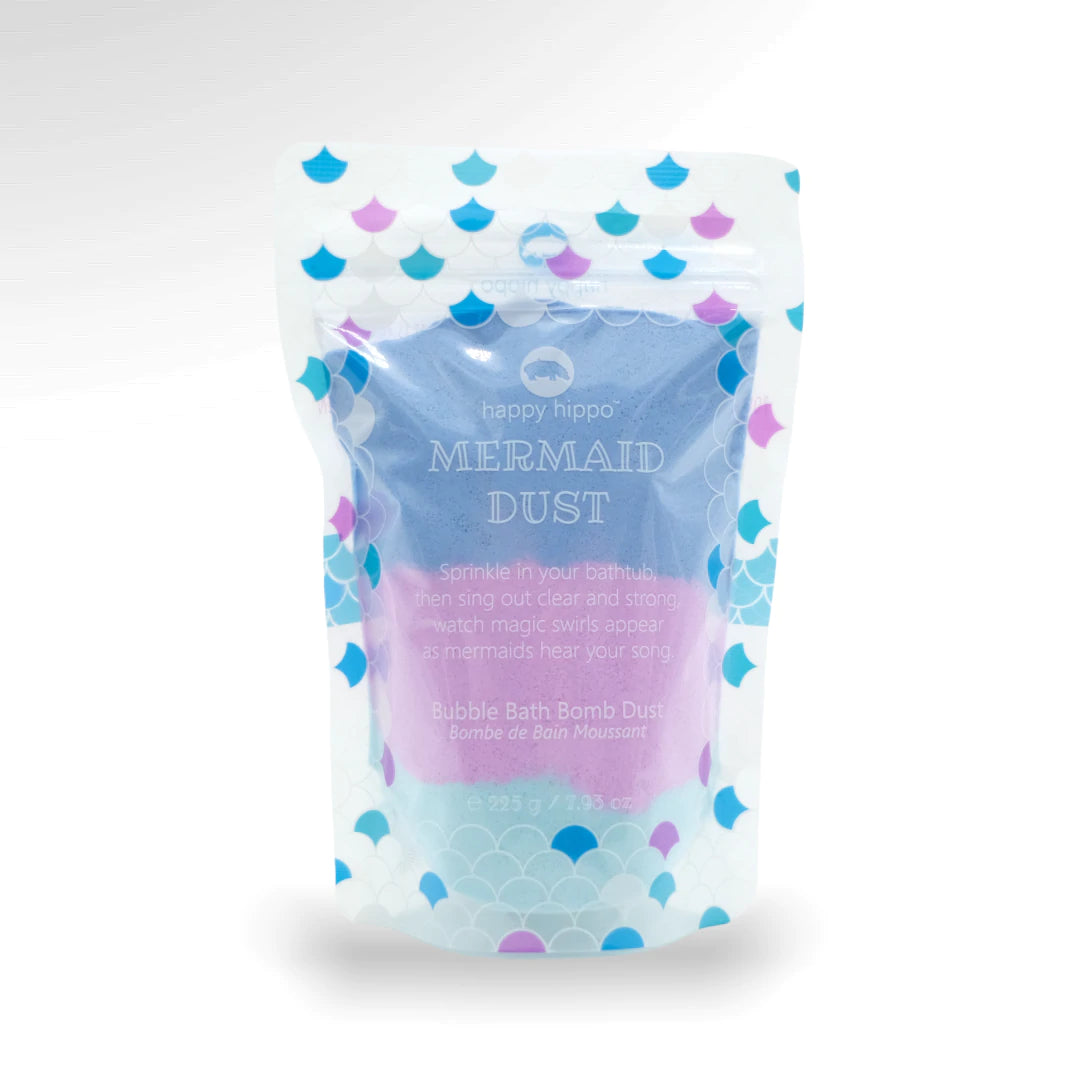 Happy Hippo Bubble Bomb Dust - Fun & Safe Bubble Bath Powder for Kids - Perfect for Bathtime Play & Sensory Activities