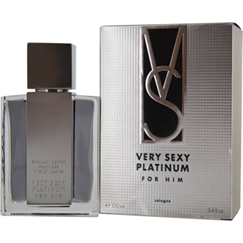 Victoria's Secret Very Sexy Platinum Cologne Spray for Men - 3.4 oz / 100ml Eau de Toilette - Long Lasting Fragrance for Date Night & Special Occasions