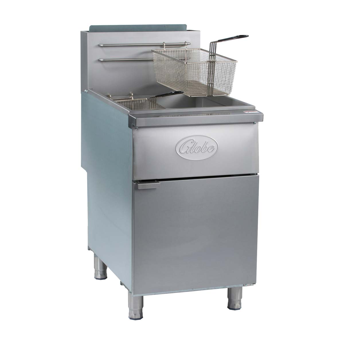 Globe GFF80PG 80 lb. Capacity Propane Floor Fryer – Perfect for Restaurants, Food Trucks & Outdoor Catering